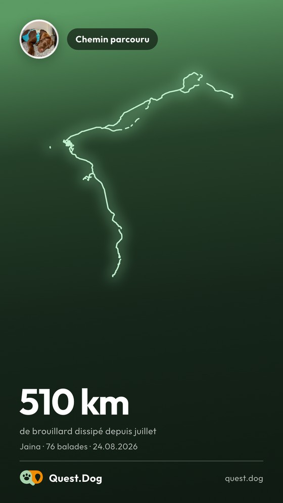 Carte souvenir&nbsp;: 510 km de brouillard dissipé